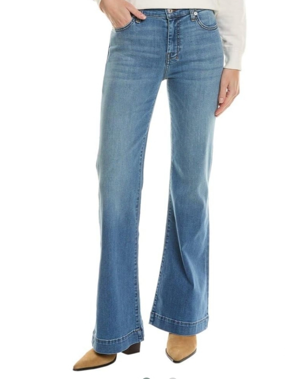 7 For All Mankind‎ Tailorless Dojo Jeans Size 30 Sapphire Blue Wash